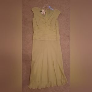 Neon green sheer  dress